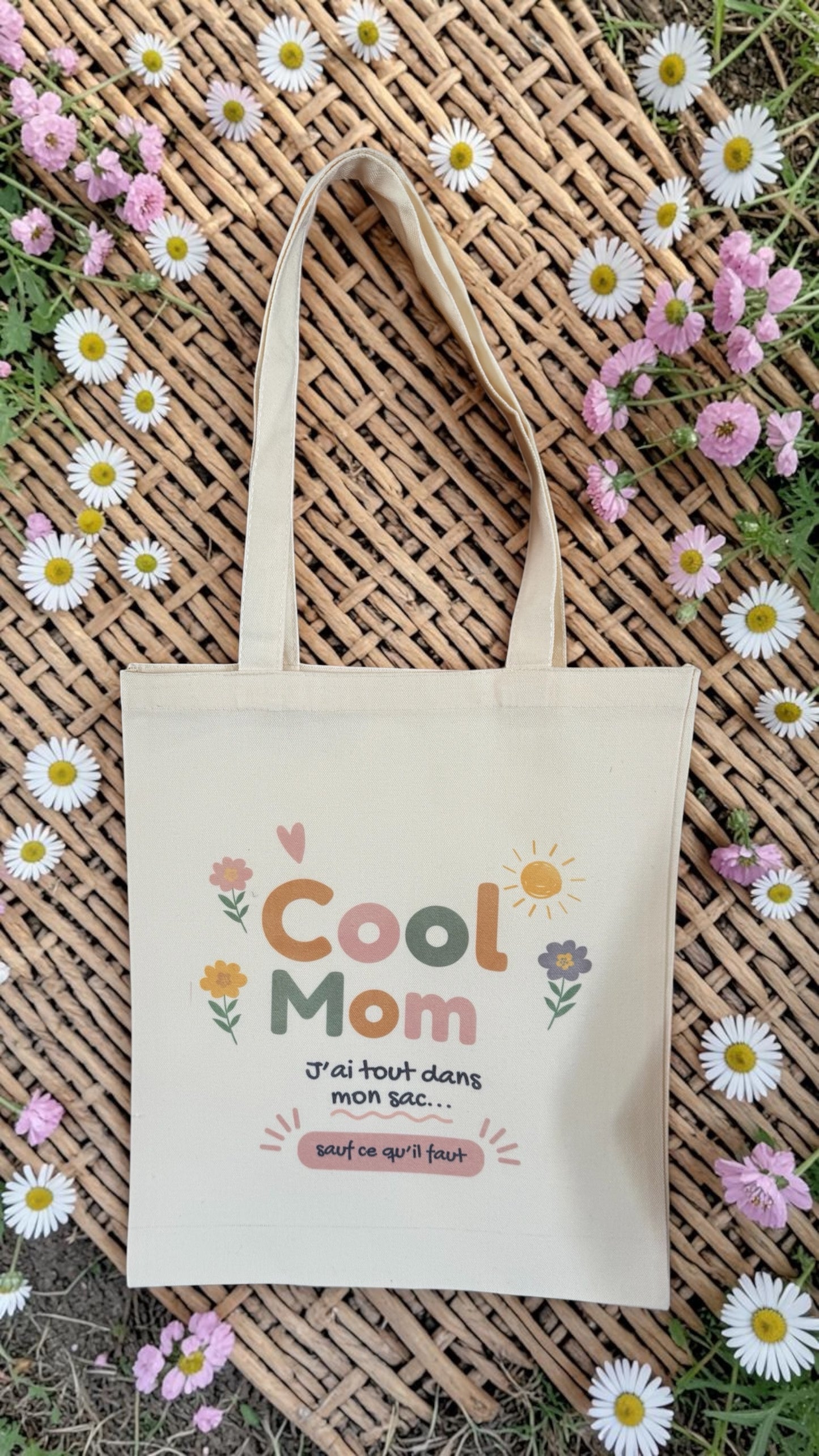 Tote bag maman “Cool Mom” organisées
