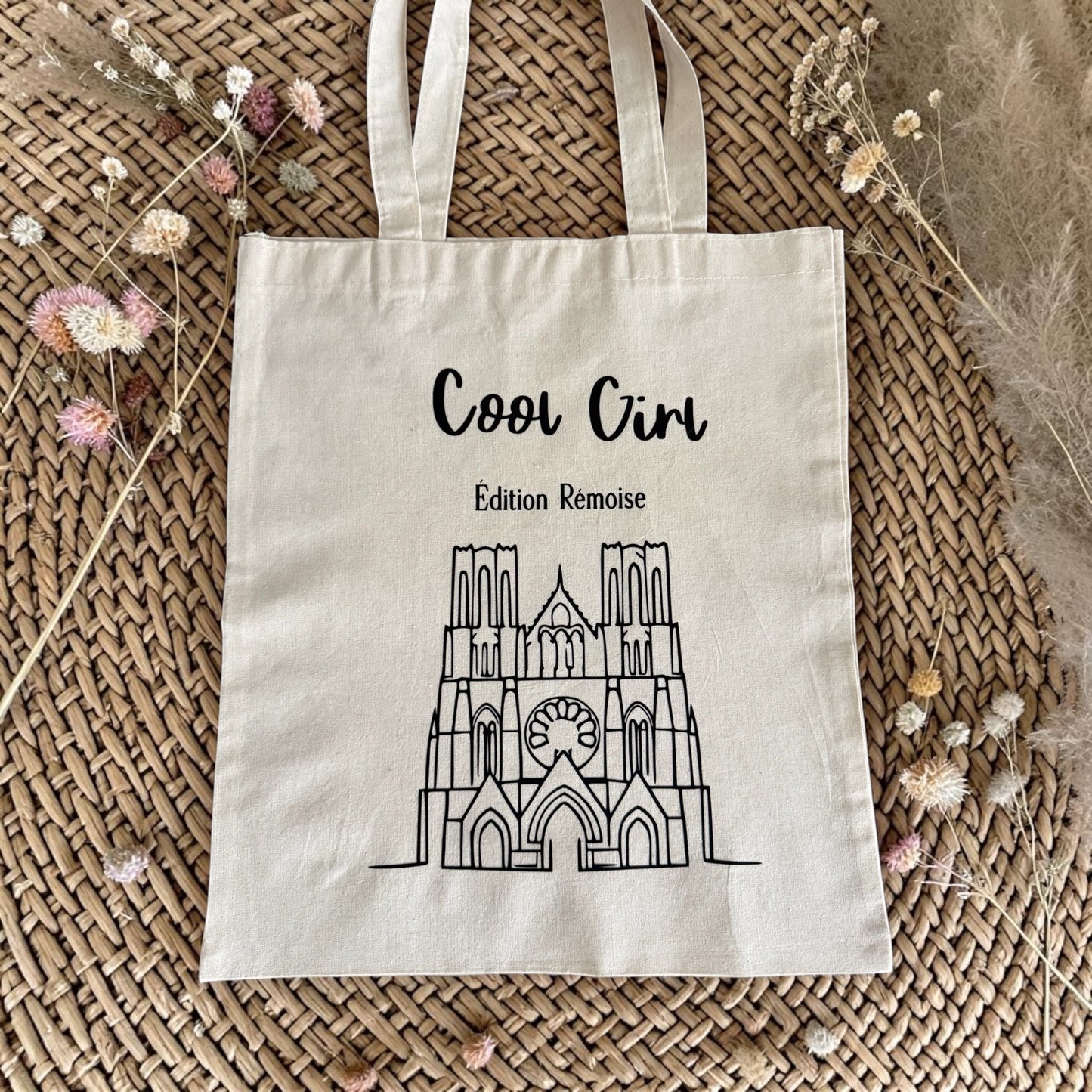 Tote Bag “Cool Girl” Édition Rémoise – cathédrale de Reims
