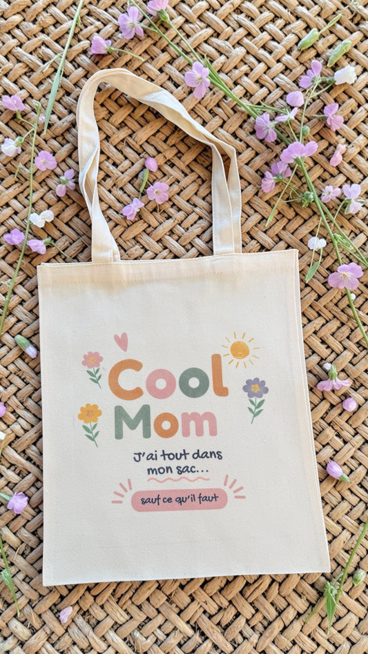 Tote bag maman “Cool Mom” organisées