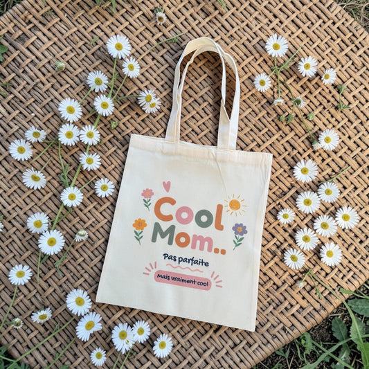 Tote bag maman “Cool Mom” pas parfaite